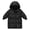 Black, variant on hoksml Kids Long Puffer Coat Winter Boys Girls Fleece Hooded Full Zipper Down Jacket with Pockets