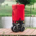thumbnail image 2 of Ozark Trail Double Decker Folding Utility Wagon with Extension Handle, Red, 35" H, Polyester, 2 of 9