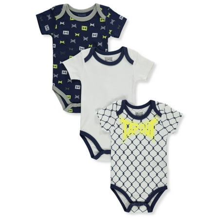 

Tapout Baby Boys 3-Pack Speed Bodysuits - white/navy 3 - 6 months (Newborn)