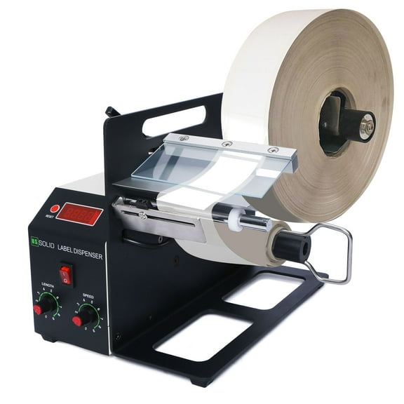 U.S. Solid Automatic Label Dispenser Dispensing Machine For Translucent And Opaque Labels, 0.24"-6.3" Label Width, 0.16"-7.87" Label Length