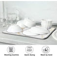 thumbnail image 7 of Marble White Dish Drying Mat 16x18 for Kitchen Golden Grey Marble Dishes Pad Dish Drainer Rack Mats Absorbent Fast Dry Kitchen Accessories, 7 of 7