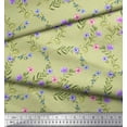 thumbnail image 3 of Soimoi Rayon Fabric Dot,Leaves & Floral Print Fabric by The Yard 56 Inch Wide, 3 of 3