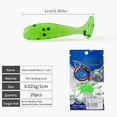 thumbnail image 2 of 20pcs Micro T-Tail Soft Fishing Lures Ultralight Paddle Tail Swimbaits for Panfish Trout Crappie Bass Perch Bionic Finesse Gear for Rivers and Lakes, 2 of 4