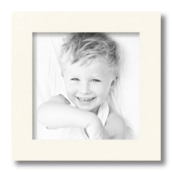 ArtToFrames 10x10 Inch White Picture Frame, This White Wood Poster Frame is Great for Your Art or Photos, Comes with Regular Glass (4114)