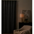 thumbnail image 4 of Better Homes & Gardens Linen Blend 100% Blackout Single Curtain Panel, 50 in x 95 in, Rich Black, 4 of 9