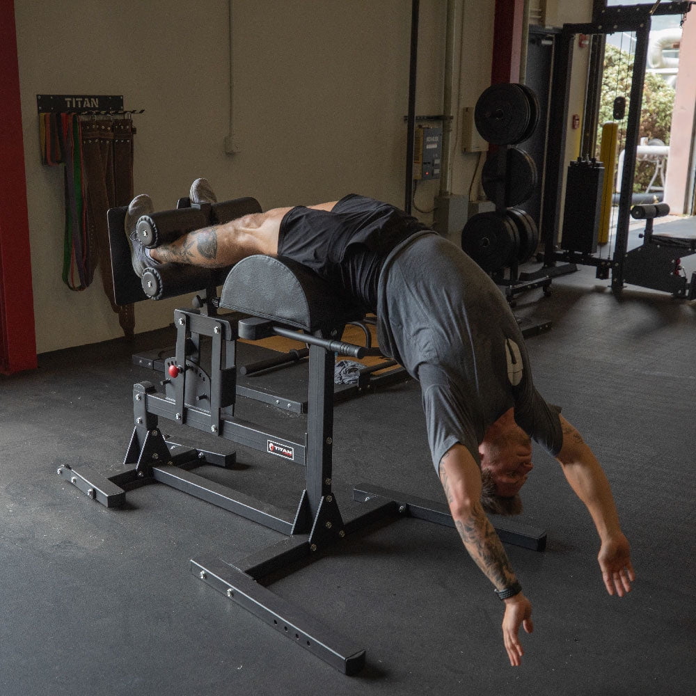 Titan Fitness Glute and Ham Developer (GHD), Cross Training Workout Lifting Equipment