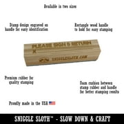 Completed with Checkmark Rectangle Rubber Stamp Stamping Scrapbooking Crafting - Small 2.50in