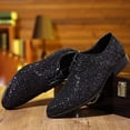 thumbnail image 5 of Men's Formal Dress Shoes Elegant Shiny Loafer Design Lace Up For Business Occasions, 5 of 6