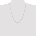 thumbnail image 2 of Diamond2Deal 14K Yellow Gold 1.5mm Extra Light Diamond-cut Rope Chain Necklace for Women 24", 2 of 6