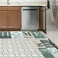 thumbnail image 3 of Floral Kitchen Mats Set of 2, Farmhouse Modern Woodgrain Kitchen Mats for Floor Area Runner Rugs Sage Green Kitchen Decor Accessories Stuff, 17x30 and 17x47 Inches, Beige Sage Green Leaves, 3 of 6