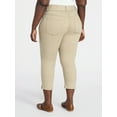 thumbnail image 3 of Terra & Sky Women's Plus Size Pull On High Rise Capri Jeggings, 23" Inseam, Sizes 0X-4X, 3 of 5