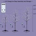 thumbnail image 3 of Juego de 3 luces Lightshare con forma de árbol de cerezo en flor de 1,2 m, 1,5 y 1,8 m, 3 of 6
