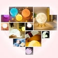 thumbnail image 4 of 2024 Moon 3d Lamp Moon Lamp, 16 Colors 15 Cm / 5.9 "printed Moon Decorative Light, Remote Control Adjusta, 4 of 4