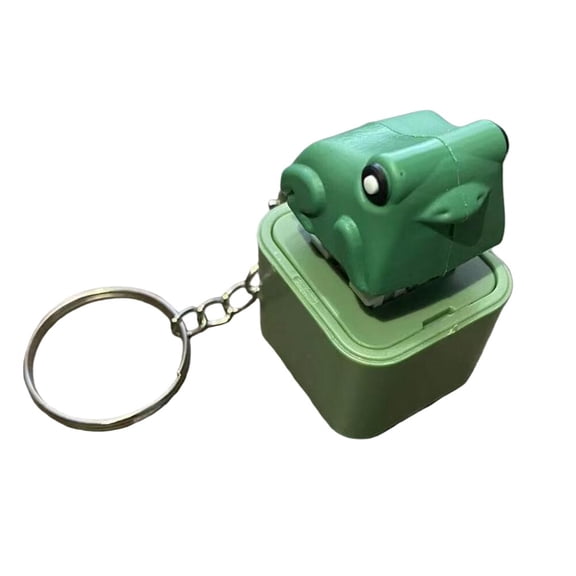 Duck Quacking Fidget Toy Keychain with Vibrant Lights Interactive Stress Relief Toy for Anxiety Reduction and Relaxation