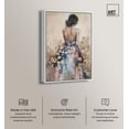 thumbnail image 3 of Dress in Spring Bloom Canvas Inspiring Women Protraits by Art Remedy, White Frame, 36" x 54", 3 of 8