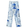 thumbnail image 3 of Santorini Island in The Greece Women's Pajamas Pajama Pants Women's Sleepwear Lounge Sleep Bottoms Stretch with Pockets, 3 of 7