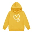thumbnail image 6 of Girls' Heart Graphic Print Cute Hoodies Long Sleeve Pullover Hoodie Sweatshirt with Pocket Oversized Fleece Lined Cozy Jacket, 6 of 6