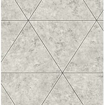 Fine Decor Benson Grey Marble Triangle Wallpaper