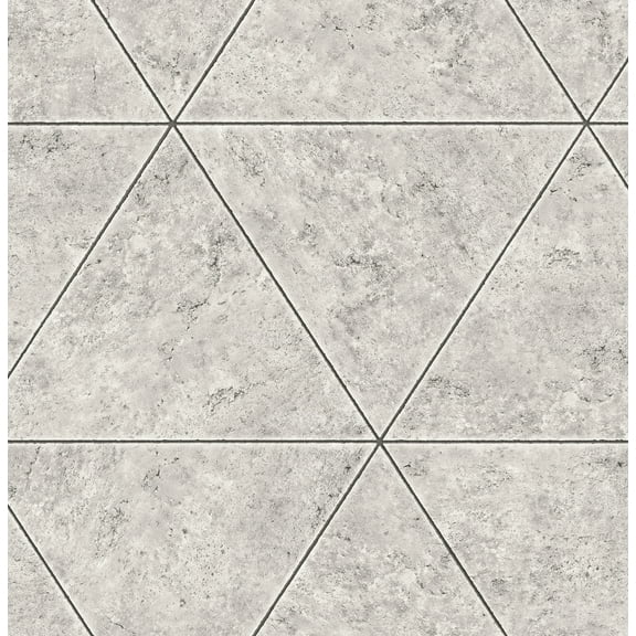 Fine Decor Benson Grey Marble Triangle Wallpaper