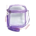 thumbnail image 3 of Clear Crossbody Purse Bag Bulk Stadium Approved 8"x 5.9" PVC Purse Bag with Strap for Travel Stadium Concerts Festival, 3 of 8