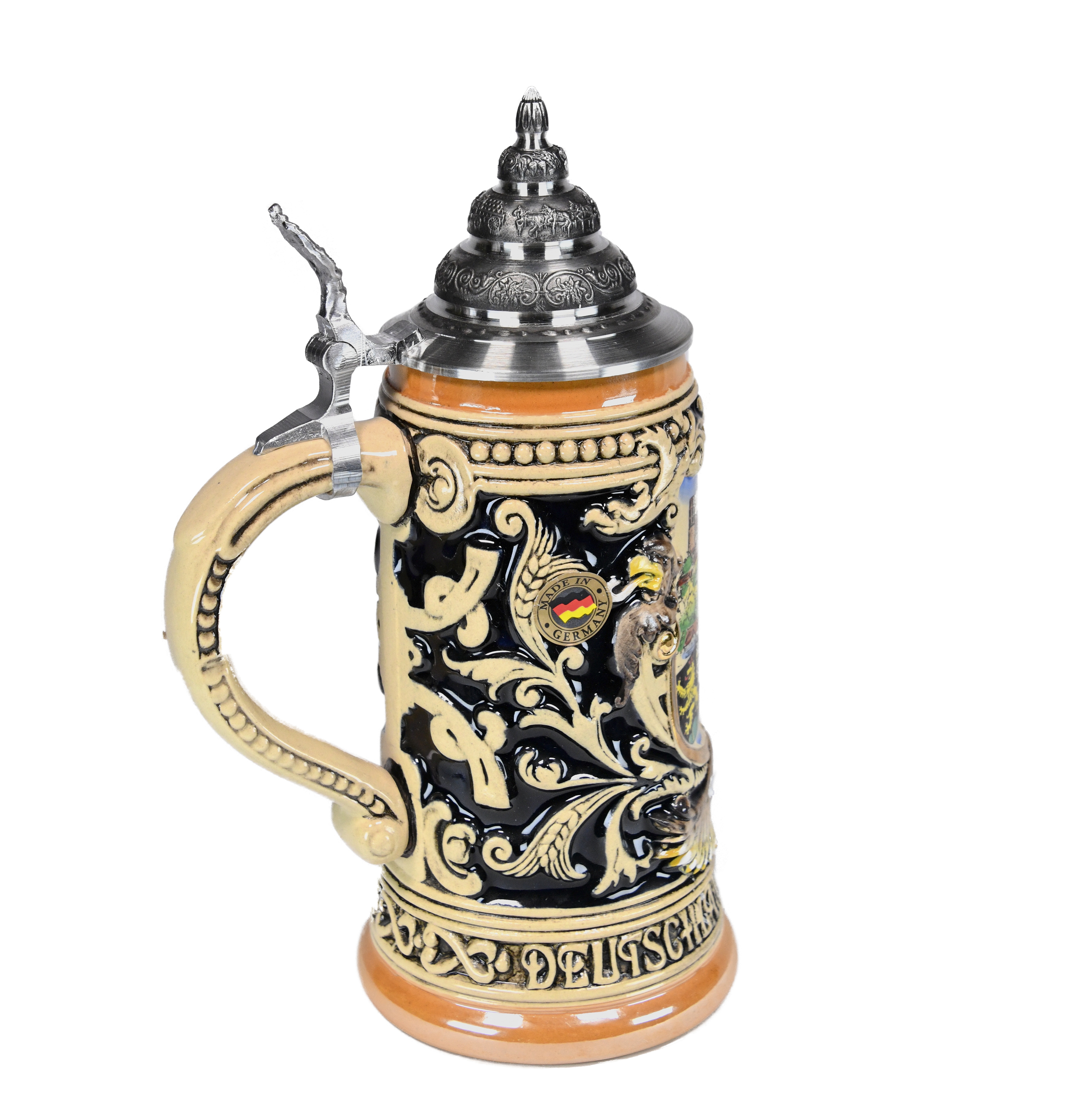 Beer stein by King - Heidelberg City Skyline Relief Authentic German Beer Stein 0.4l Limited Edition - image 5 of 6