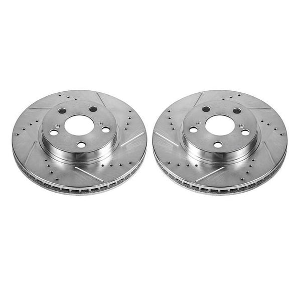 Power Stop JBR1394XPR Evolution Drilled & Slotted Rotors -Front