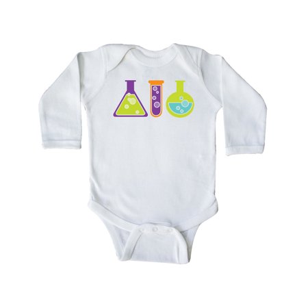 

Inktastic Scientist Kids Chemistry Beakers Gift Baby Boy or Baby Girl Long Sleeve Bodysuit