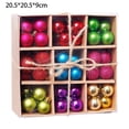 thumbnail image 2 of Juego de decoraciones navideñas inastillables, 99 Uds., bolas de árbol para vacaciones, boda, fiesta, adorno de temporada, 2 of 5