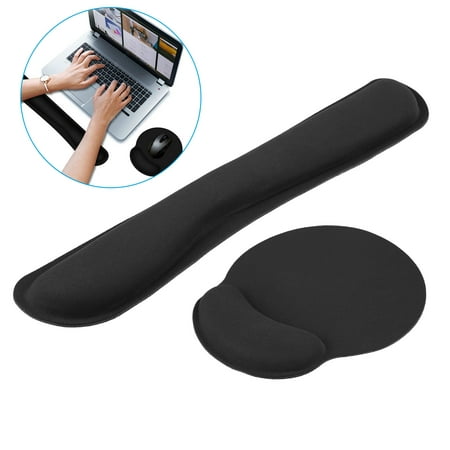 EEEkit Wrist Rest Support for Keyboard & Mouse Pad Combo with Comfortable Memory Foam Padding, Nonsilp Rubber Base and Ergonomic Design for PC Computer Laptop (Best Rust Base Designs)