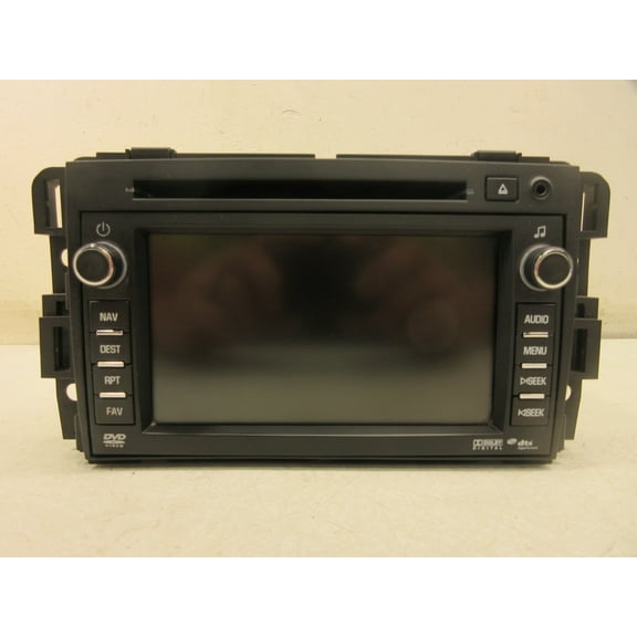 Pre-Owned 10 11 12 Buick Enclave AM FM CD Navigation Radio Player Display Screen OEM LKQ - Verify Specific Vehicle Fitment In Description - (Good)