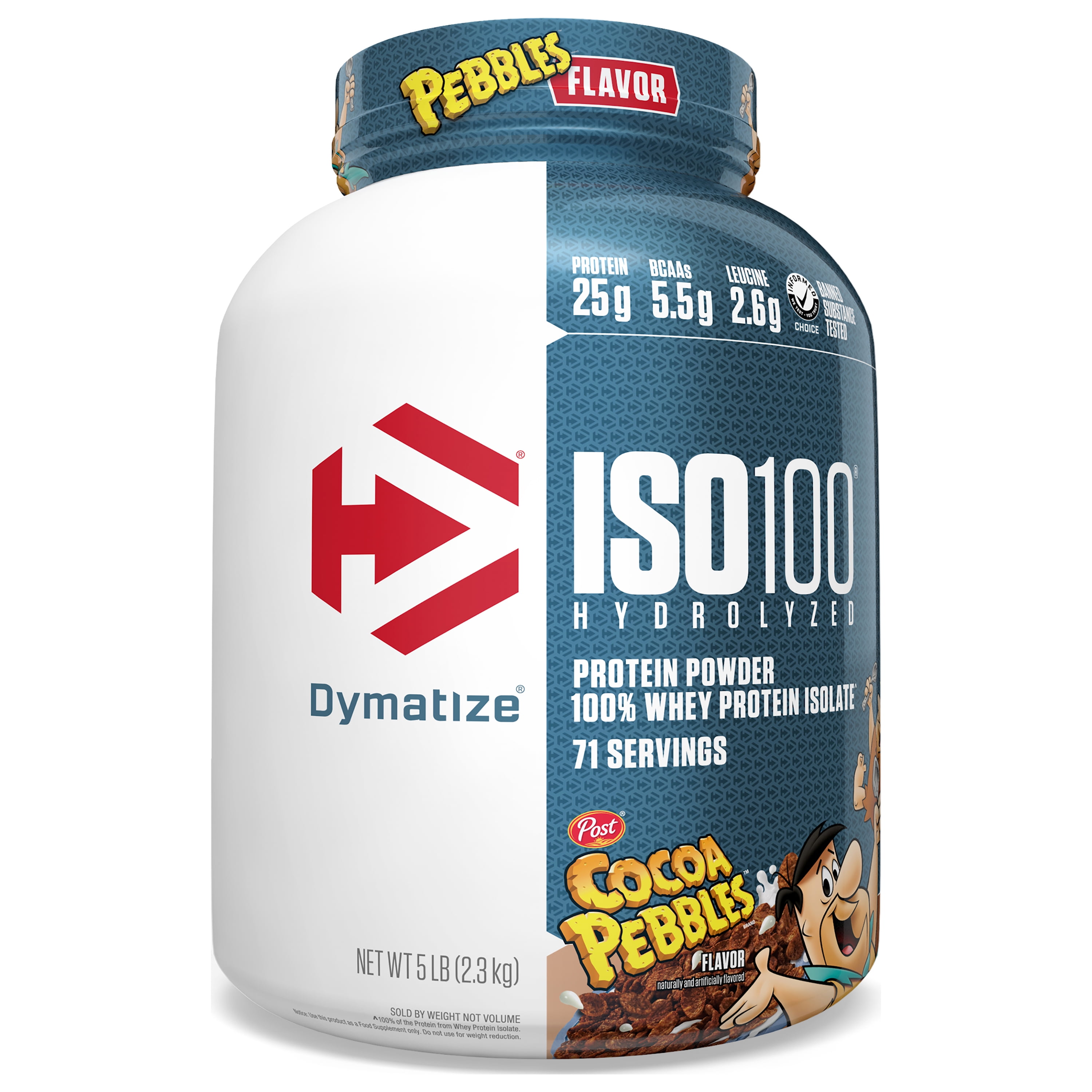 Dymatize ISO100 Hydrolyzed Whey Isolate Protein Powder, Fudge Brownie, 25g  Protein, 5 Lb - Walmart.com