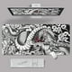thumbnail image 2 of Alfombrillas de ratón Dragon Element Art para Gaming, alfombrilla grande de goma para Gamer, diseño de escritorio para regalo, 400x900 LIUWENJING unisex, 2 of 2