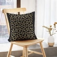 thumbnail image 5 of LALILO Throw Pillow Covers Lattice Gold Abstraction Art Black Cushion Cover 18" x 18", 2 Pack, 5 of 6