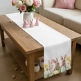 thumbnail image 6 of Easter Table Runner 72 Inches Long for Kitchen Dining, Spring Bunny Colorful Eggs Botanical Floral Herbs Dresser Scarf Farmhouse, Dining Table Decorations for Wedding/Parties, 18 x 72 In, 6 of 8