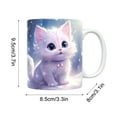 thumbnail image 3 of Cagogo under $5 Ceramic Coffee Mug Multifunctional, Fashionable Ceramic Mug, Creative Space Cat Pattern Coffee Cup, Multifunctional Ceramic Drinking Mug, 300-400ml Coffee Tea Cup, 3 of 6