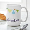 thumbnail image 6 of CafePress - Girls Weekend Large Mug - 15 oz Ceramic Large White Novelty Mug, 6 of 6