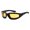 Yellow Lens, variant on Day Night Driving Riding Chopper Motorcycle Glasses Black Frame with Yellow Lens