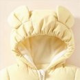 thumbnail image 5 of 0-6 Months Infant Baby Boys Girls Snowsuits Hooded Romper Zipper Onsie Jumpsuit Outwear Jackets Infant Winter Clothes, 5 of 7