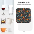 thumbnail image 6 of Picia Autumn with Pumpkins Printed Leather Coasters for Drinks, 4" Drink Coasters Set of 4 for Tabletop Protection, Handmade Luxurious Home Décor and Housewarming Gift -Square, 6 of 6