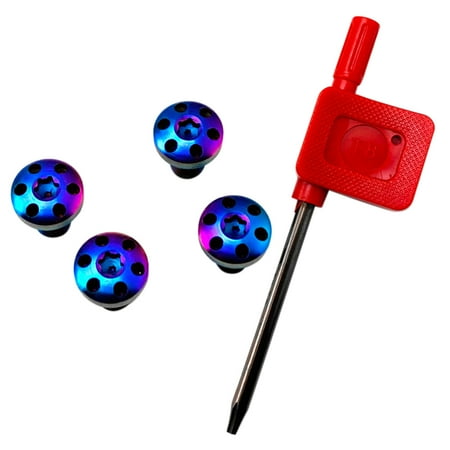 

4pcs Stainless Steel Easy Install Handle Grips Screw T8 Torx Key Nail For 1911