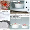 thumbnail image 6 of 2 PCS Microwave Bowls with Lids Ramen Cooker Microwave Soup Bowls with Handls Plastic Microwave Dishes Microwave Noodle Cooker Microwave Cookware for Office, College Dorm, 6 of 12
