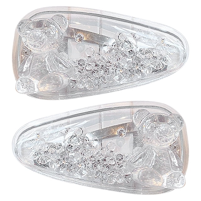 Snap Hair Clips Decorative 2PCS Bling Snap Hairpins Hair Barrettes for Children