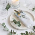 thumbnail image 3 of Cloth Napkins Set of 2 - 20x20 Inches, Floral Eucalyptus Leaves Washable Reusable Table Napkins, Daisy Summer Botanical Watercolor Soft & Absortbent Dining Napkin for Party Wedding Hotel Restaurant, 3 of 8