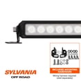 thumbnail image 2 of SYLVANIA Rugged 20 Inch Flood LED Light Bar - Flood Light 7200 Raw Lumens, Off Road Driving Work Light, Truck, Boat, Tractor, ATV, UTV, SUV, 4x4 (1 PC), 2 of 8