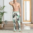 thumbnail image 6 of Lsque Cute Raccoon Print Men's Pajama Pants, Lounge Pant - Comfortable Home Wear,Elastic Waistband, Stylish Design-Small, 6 of 9