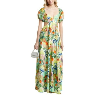 knee length dresses for ladies Elie Tahari Becca Midi Dress, 6 / Blue