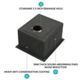 thumbnail image 4 of 15x 17x10 Inches Gunmetal Black 16-Gauge Stainless Steel Undermount Single Bowl Kitchen Sink (10 Inches Deep), 4 of 8
