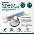 thumbnail image 4 of Sporn Durable Marrow Dog Chew Bones for Aggressive Chewers, Jerky Flavor Dog Chew Toys for Extra Large Dogs, Gluten-Free & Non-Toxic, Extra Large, 4 of 7