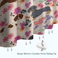 thumbnail image 6 of Dachshund and Flower Shower Curtain 36"x72" ,Bathroom Decorative Shower Curtains Set with 12 Hooks,Modern Waterproof Washable Shower Curtain, 6 of 6