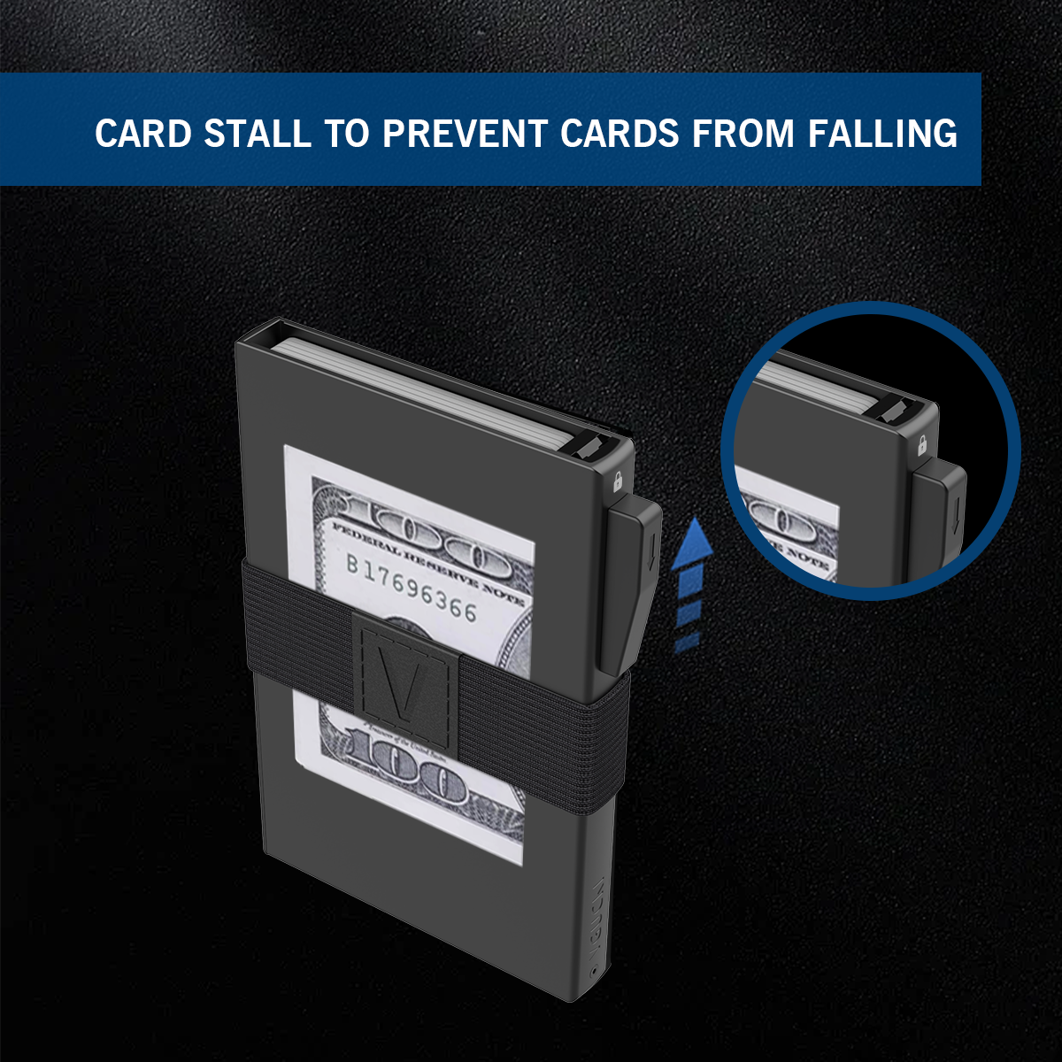 Vgucki Slim Aluminum Card Holder Wallet with RFID Blocking photo 4